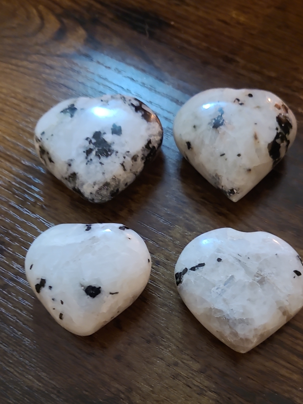 Rainbow Moonstone Hearts-price is for ONE😊